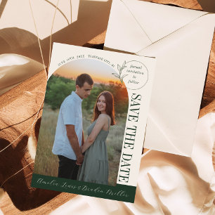 eeuwige liefde   diepgroene boog   save the date