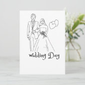 Eeuwige liefde: een bruiloft om te onthouden kaart (Staand voorkant)