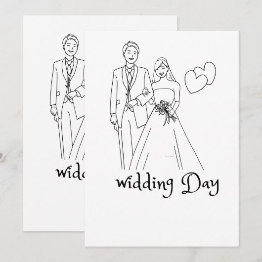 Eeuwige liefde: een bruiloft om te onthouden kaart (Voorkant / Achterkant)