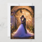 Eeuwige liefde: Elegante bruiloft uitnodiging (Achterkant)