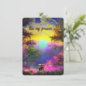 Eeuwige liefde feestdagenkaart (Staand voorkant)