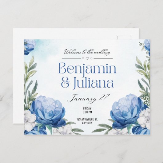 Eeuwige Liefde: Gefeliciteerd met je bruiloft Briefkaart (Voorkant / Achterkant)