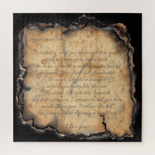 Eeuwige liefde: geïnspireerde romantiek legpuzzel (Verticaal)