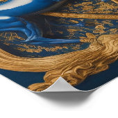 Eeuwige Liefde: Gouden Omarm Poster (Hoek)