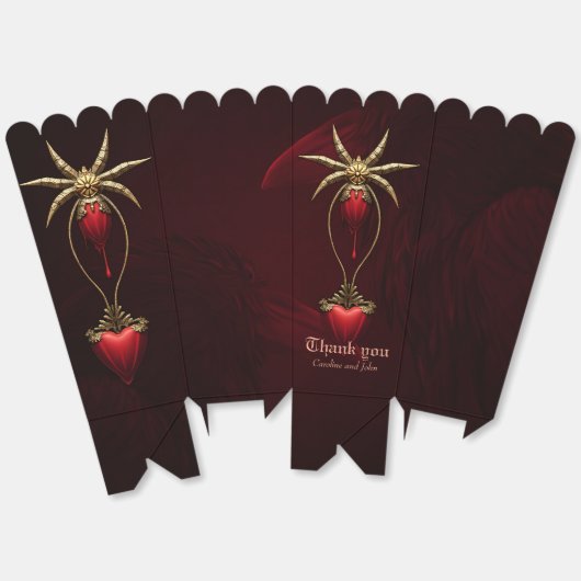 Eeuwige liefde in de schaduw van de duisternis, bedankdoosjes (Ongevouwen)