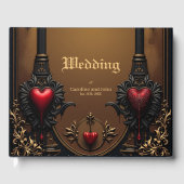 Eeuwige liefde in de schaduw van gotische duistern gastenboek (Voorkant)