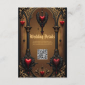 Eeuwige liefde in de schaduw van gotische duistern informatiekaartje (Voorkant)