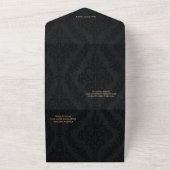 Eeuwige liefde in de schaduw van rozen. all in one uitnodiging (Buitenkant)