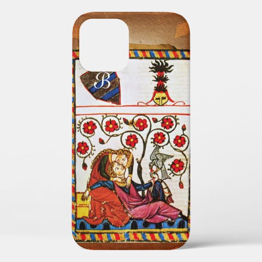 EEUWIGE LIEFDE INITIALEN perkament Case-Mate iPhone Case (Achterkant)