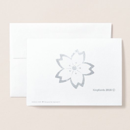 EEUWIGE LIEFDE Japanse Kanji Aangepaste Tekst Echt Folie Kaarten (Met envelop)