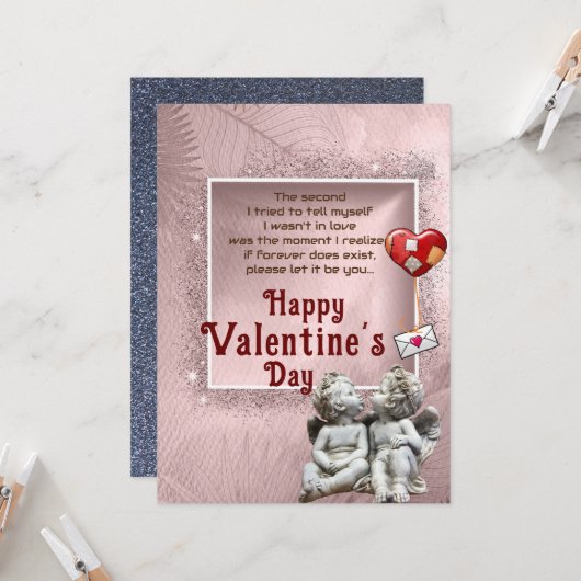 Eeuwige liefde kaart (Voorkant / Achterkant in situ)