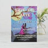 Eeuwige Liefde Kersenbloesem Bewaar de Datum Save The Date (Staand voorkant)
