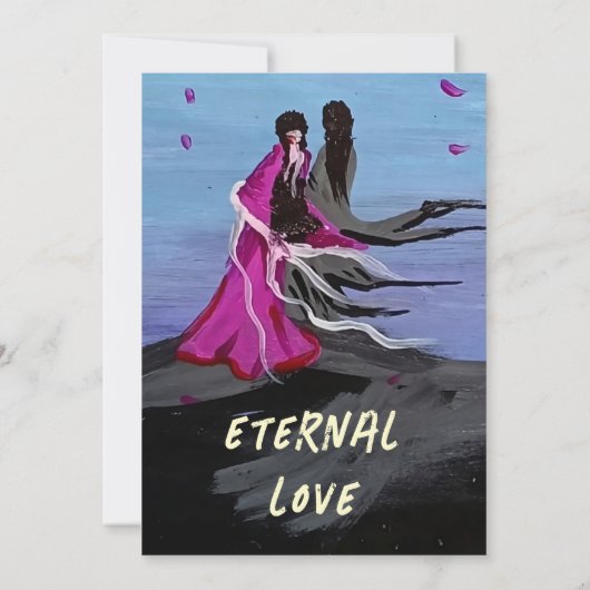 Eeuwige Liefde Kersenbloesem Bewaar de Datum Save The Date (Achterkant)