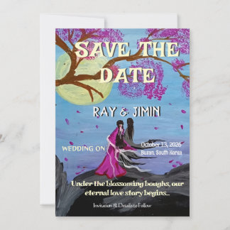 Eeuwige Liefde Kersenbloesem Bewaar de Datum Save The Date
