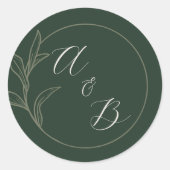 eeuwige liefde | Lucky | huwelijksuitnodiging Ronde Sticker (Voorkant)