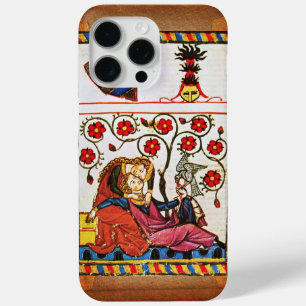 EEUWIGE LIEFDE Middeleeuwse Miniatuur Perkament iPhone 15 Pro Max Hoesje