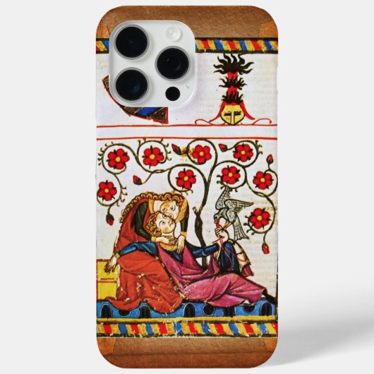 EEUWIGE LIEFDE Middeleeuwse Miniatuur Perkament Case-Mate iPhone Case (Achterkant)