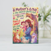 "Eeuwige Liefde: Moederdag Wenskaart Collecti Bedankkaart (Staand voorkant)