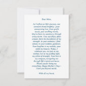 "Eeuwige Liefde: Moederdag Wenskaart Collecti Bedankkaart (Achterkant)