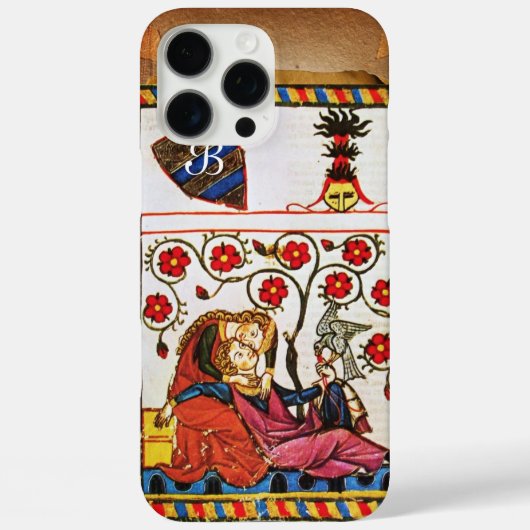 EEUWIGE LIEFDE MONOGRAM perkament Case-Mate iPhone Case (Achterkant)