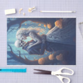 Eeuwige liefde, onafscheidelijke zielen, gotische tissuepapier (Craft)