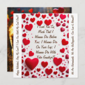 Eeuwige liefde ontketend: Valentijnsdag Kaart (Voorkant / Achterkant)