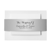 Eeuwige Liefde: Onze Zilveren Unie Uitnodigingen Wikkel (Voorkant Voorbeeld)