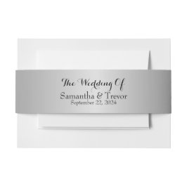 Eeuwige Liefde: Onze Zilveren Unie Uitnodigingen Wikkel