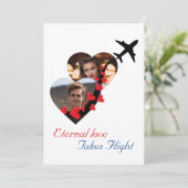 Eeuwige Liefde Paar, Foto, Romantisch, Bruiloft Kaart (Staand voorkant)