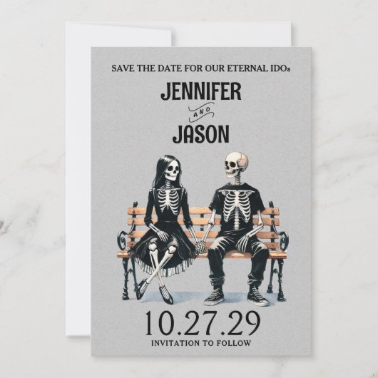 Eeuwige liefde, red de datum save the date (Voorkant)