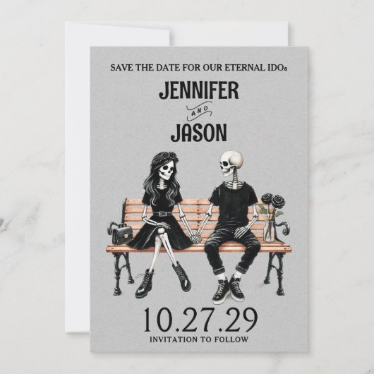 Eeuwige liefde, red de datum save the date (Voorkant)