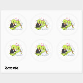 Eeuwige Liefde Ronde Sticker (Vel)