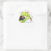 Eeuwige Liefde Ronde Sticker (Tas)