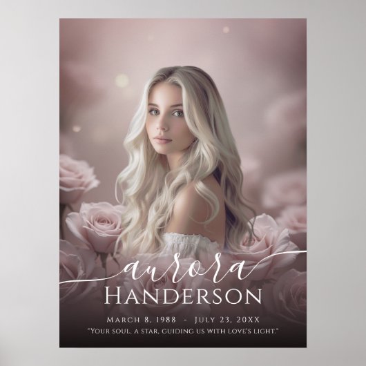 Eeuwige Liefde - Rozen Viering van het Levensteken Poster (Voorkant)