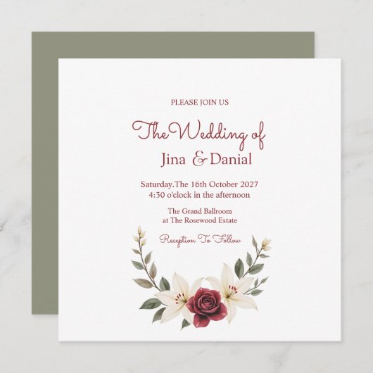 Eeuwige Liefde Save The Date (Voorkant / Achterkant)