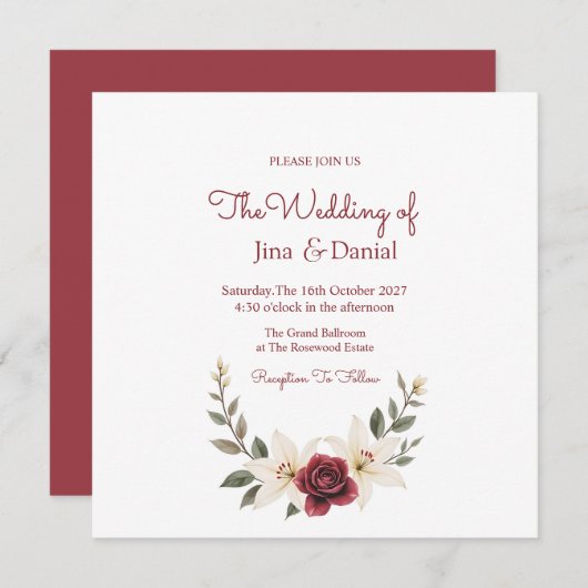 Eeuwige Liefde Save The Date (Voorkant / Achterkant)