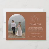 eeuwige liefde | terracotta | Bruiloft Bedankkaart (Voorkant)