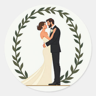 Eeuwige Liefde Trouwpaar Sticker
