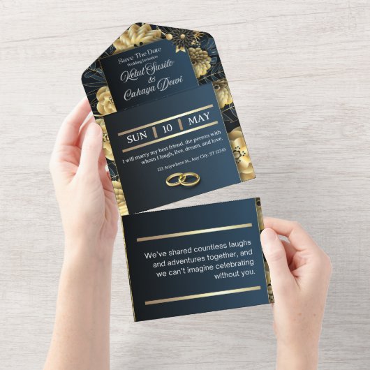 Eeuwige Liefde Uitnodiging (Afscheurbaar)