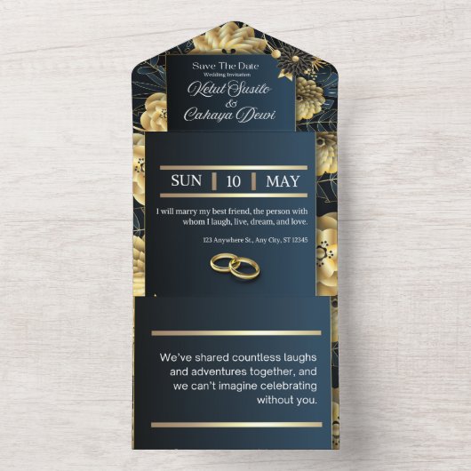 Eeuwige Liefde Uitnodiging (Binnen)