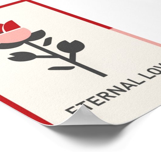 Eeuwige Liefde Valentijnsdag Poster (Hoek)