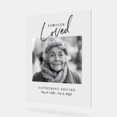 Eeuwige Liefde Viering van het Leven Rouwplechtigh Acryl Bord (Hoek)