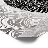 Eeuwige Liefde: Zwart & Wit Silhouet Omhelzen Poster (Hoek)