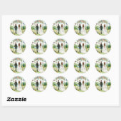 Eeuwige liefdesreis ronde sticker (Vel)