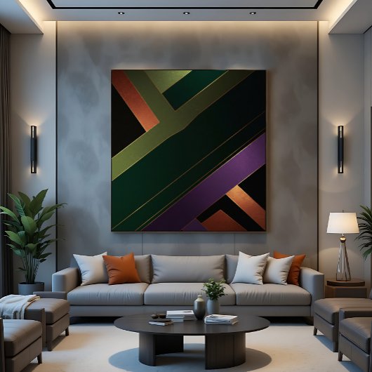 Eeuwige Lijnreflecties Canvas Afdruk