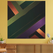 Eeuwige Lijnreflecties Canvas Afdruk (Insitu (Woonkamer))