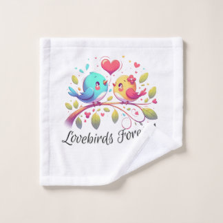 Eeuwige Lovebirds Schattige Paar Washandje