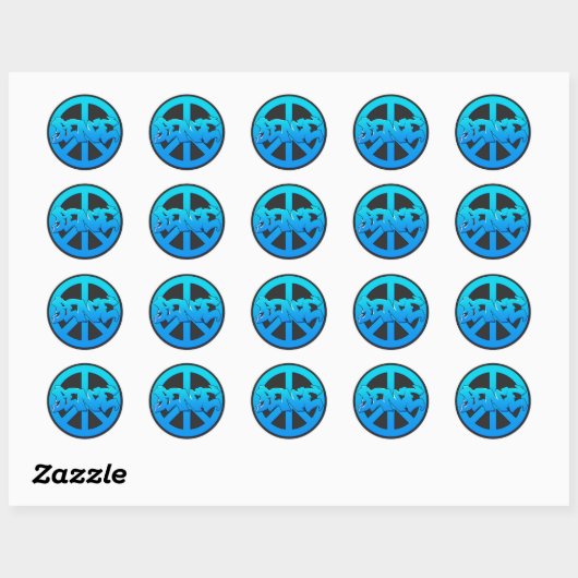 Eeuwige Lyphe Vrede Ronde Sticker (Vel)