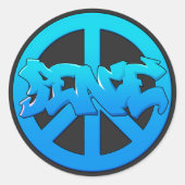 Eeuwige Lyphe Vrede Ronde Sticker (Voorkant)