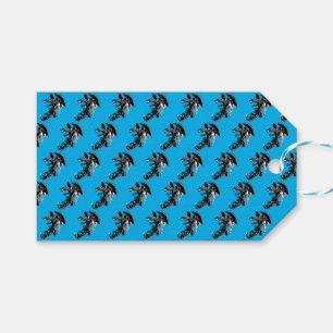Eeuwige Nacht Beest Draak Fantasie Blauw Cadeaulabel